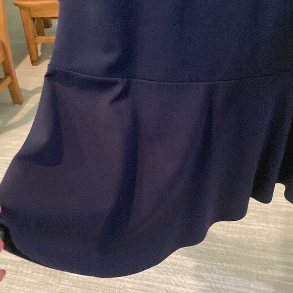 Jude Connolly Navy Blue Dress. Bell sleeves & Flounce Hem. Size S. - Picture 5 of 8